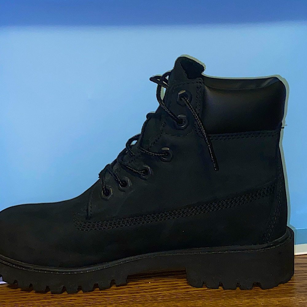 Timberland 6 Inch Premium Waterproof Boot - Black Nubuck size 4